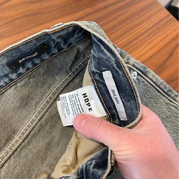 HOPE skid jeans Wide-Leg Blue Jeans - Picture 9 of 14